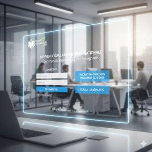 Interface de connexion à la plateforme Tawdif education.dz pour l'inscription aux concours de recrutement des enseignants 2025-2026